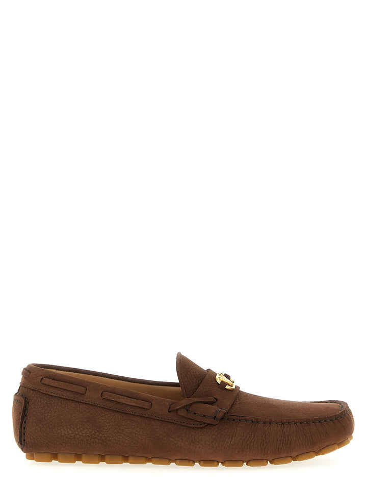 Valentino Garavani Driver Fastaway Loafers - Brown | 24831f48119d5ffa5e5fd40bf1884888a693f988