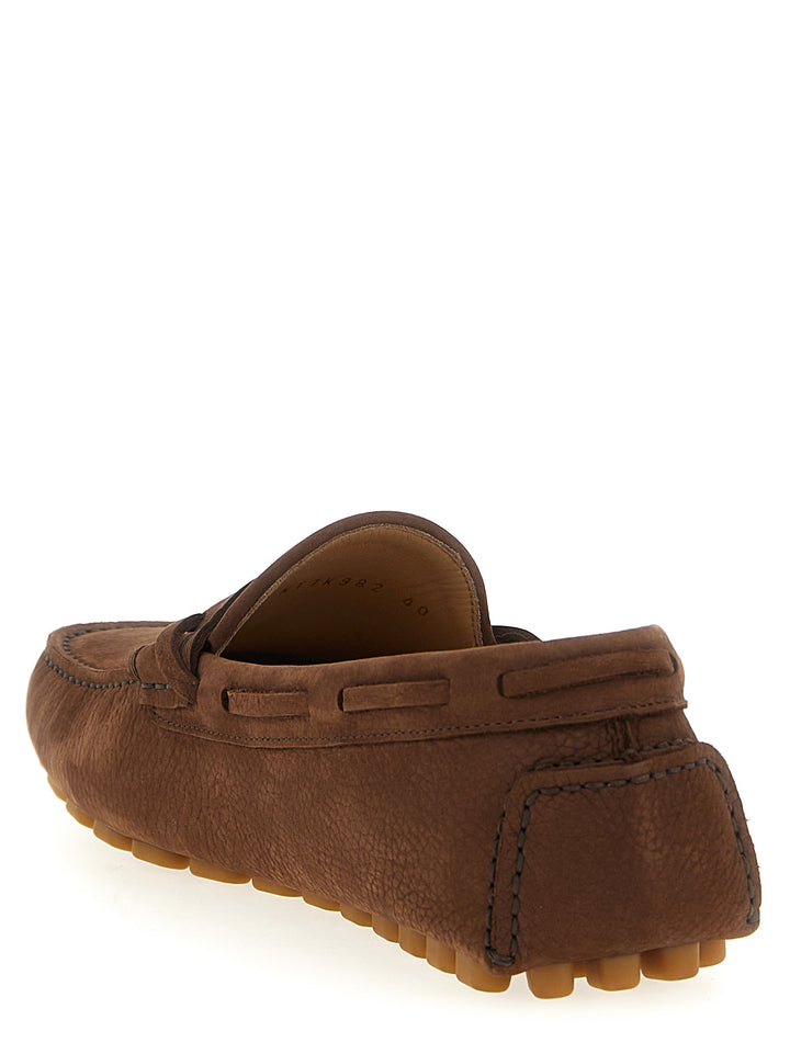 Valentino Garavani Driver Fastaway Loafers - Brown | d486c7fb5608a6be8980d0fd60e7a7b1983790ae