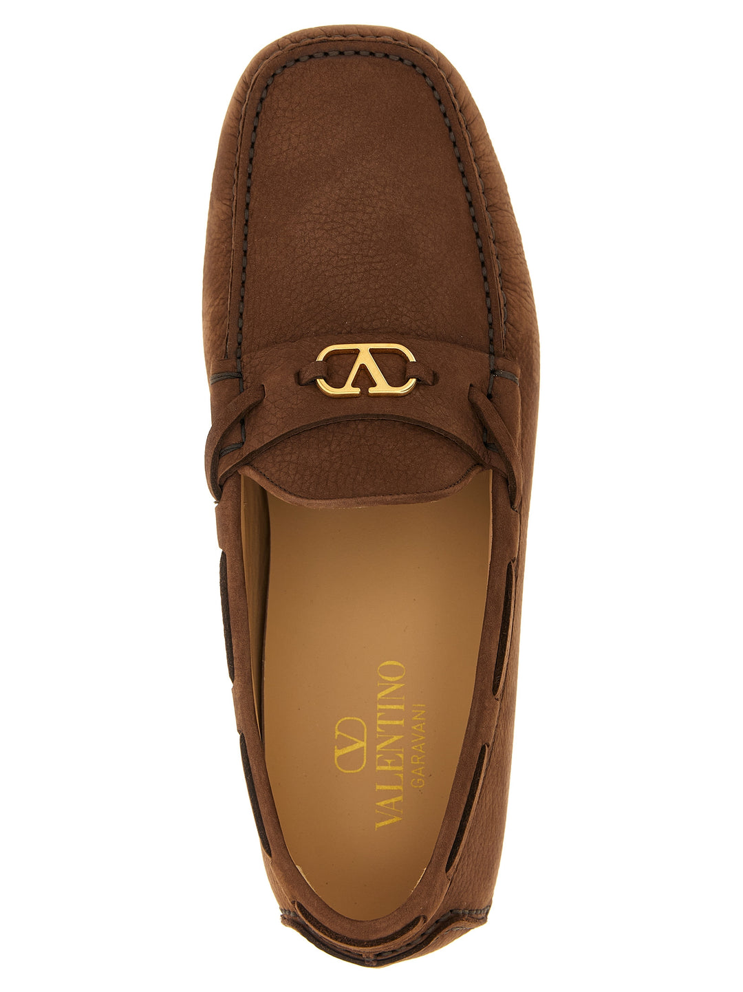 Valentino Garavani Driver Fastaway Loafers - Brown | 14a474930a259bbfaeb453c2191e12679f575518