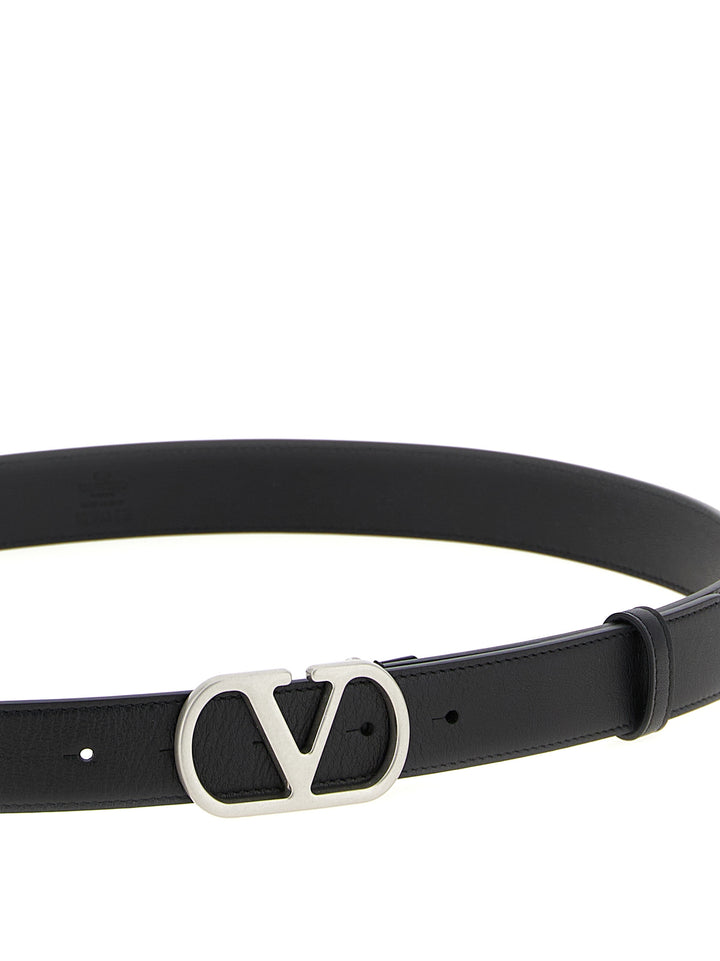 Valentino Garavani Valentino Garavani Vlogo Signature Belt Belts - Black | c97cc15cbad6c3fc596d81c3812474cc6e89bfcc