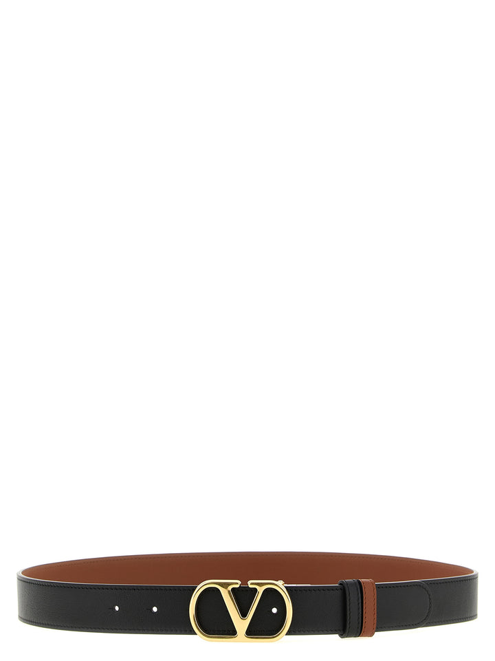 Valentino Garavani Valentino Garavani Vlogo Reversible Belt Belts - Black | 7d8b009371e391bbd8e5092ca1557bbca243112c