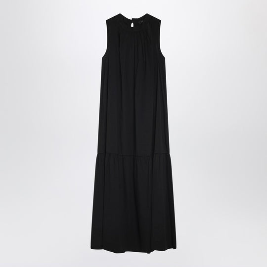 Black Cotton-Blend Canvas Dress