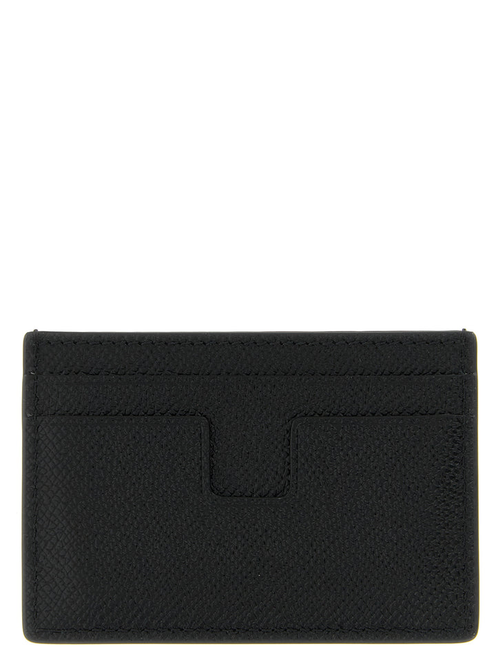 Tom Ford Leather Card Holder Wallets and Card Holders - Black | 072cd84cfcef87a17f993a5d6fb3573b63eca244