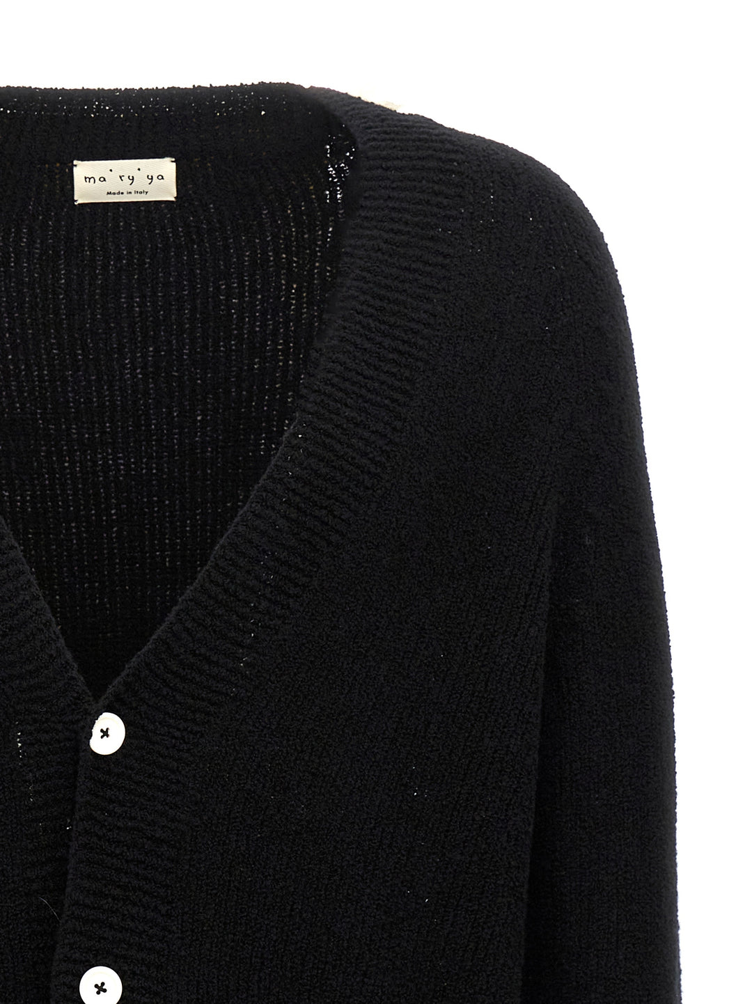 Wool Blend Cardigan Sweater, Cardigans Black