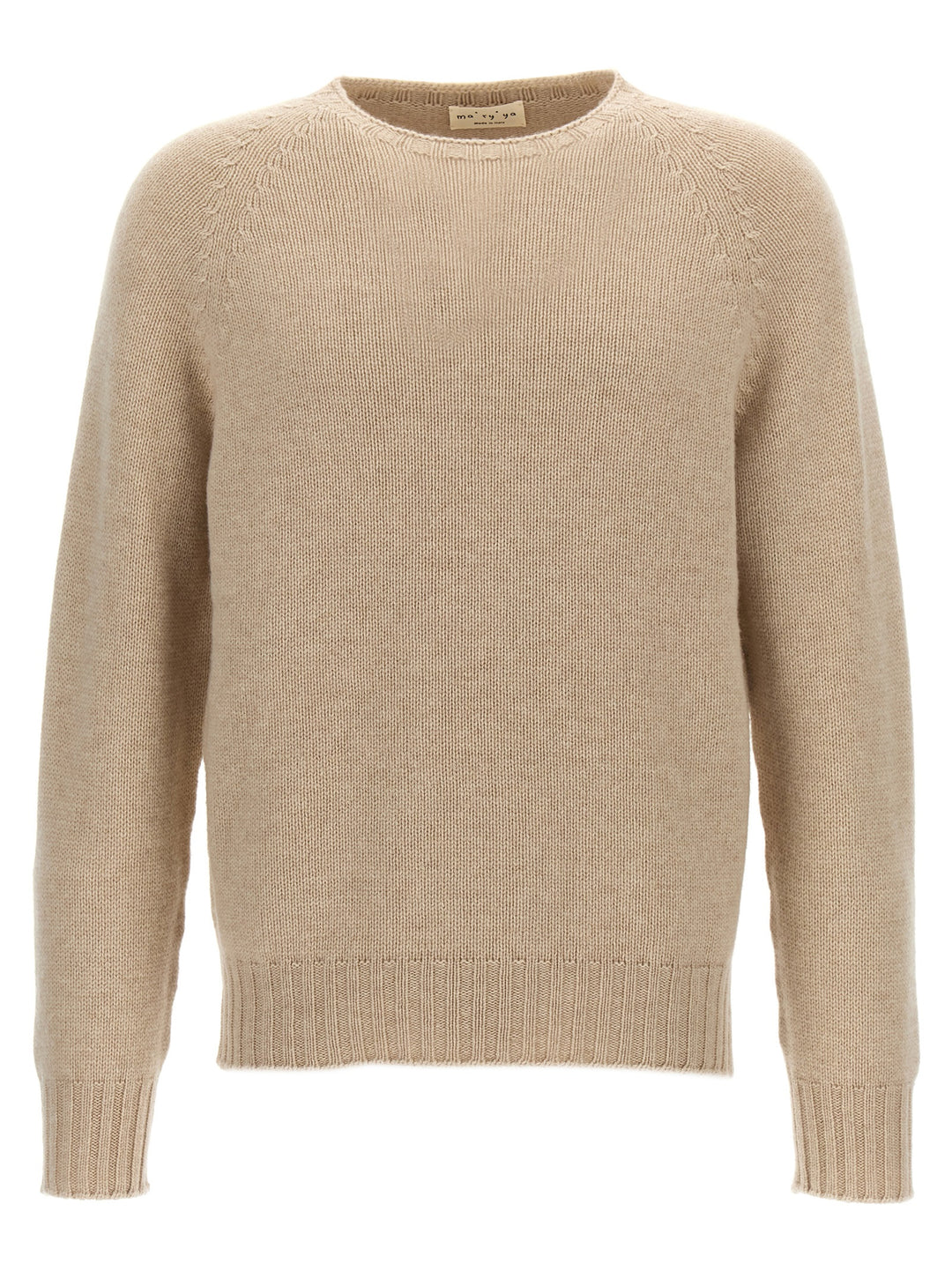 Crew-Neck Sweater Sweater, Cardigans Beige