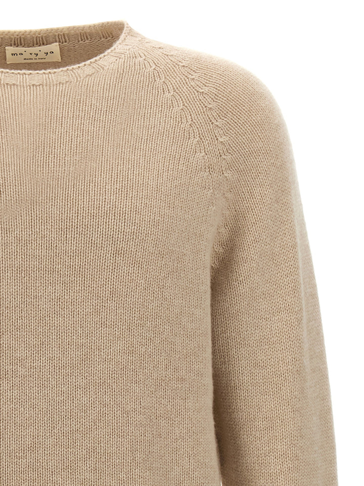 Crew-Neck Sweater Sweater, Cardigans Beige