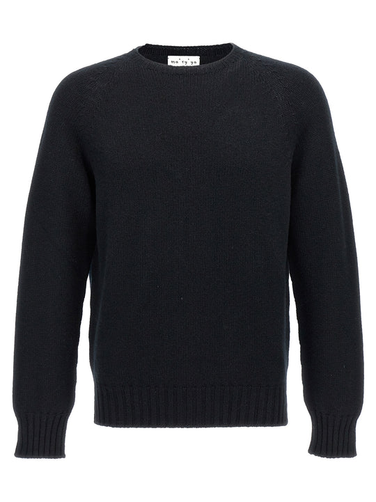 Crew-Neck Sweater Sweaters And Cardigans Black