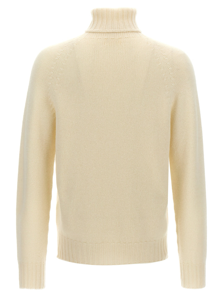 High Neck Sweater Sweater, Cardigans White