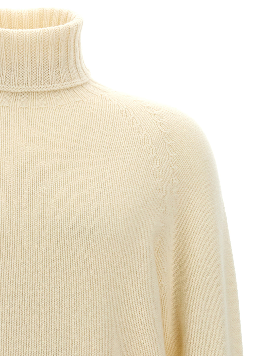 High Neck Sweater Sweater, Cardigans White