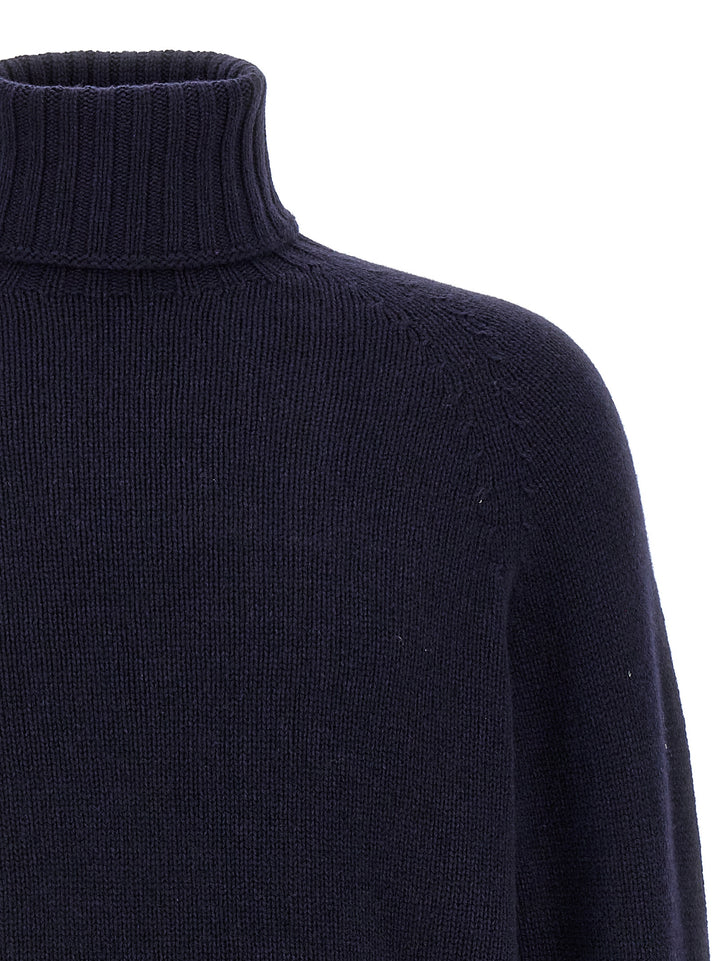 High Neck Sweater Sweater, Cardigans Blue