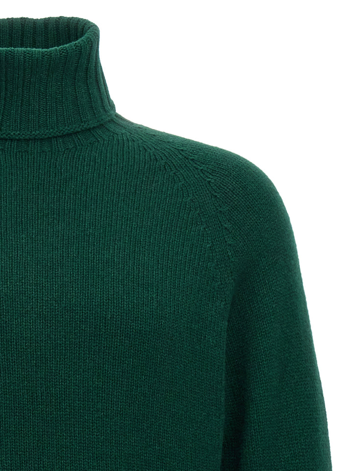 High Neck Sweater Sweater, Cardigans Green