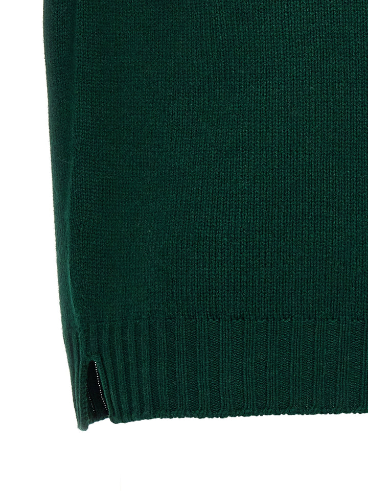 High Neck Sweater Sweater, Cardigans Green