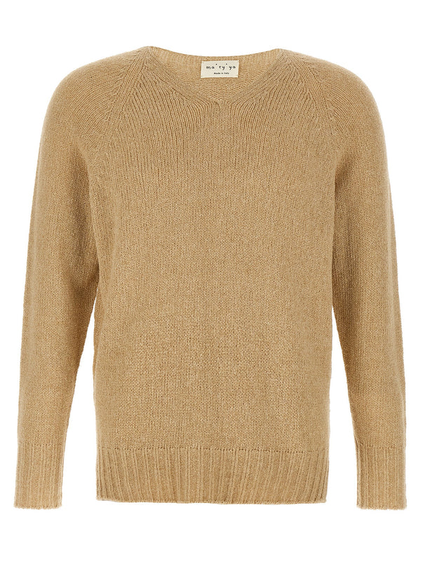 Bouclé Sweater Sweaters And Cardigans Beige