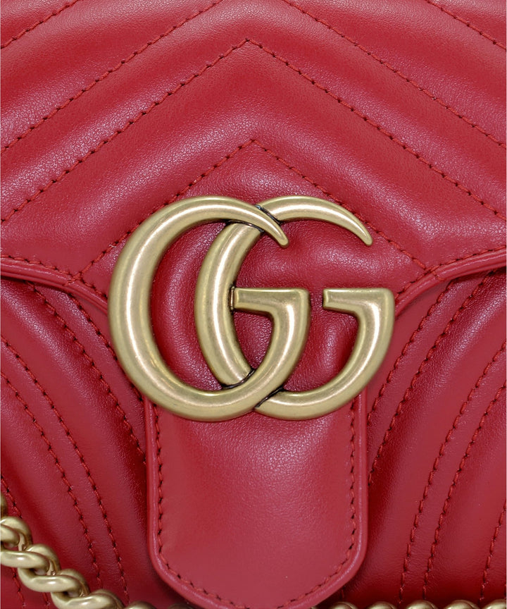 Gg Marmont 2 Shoulder Bags Red