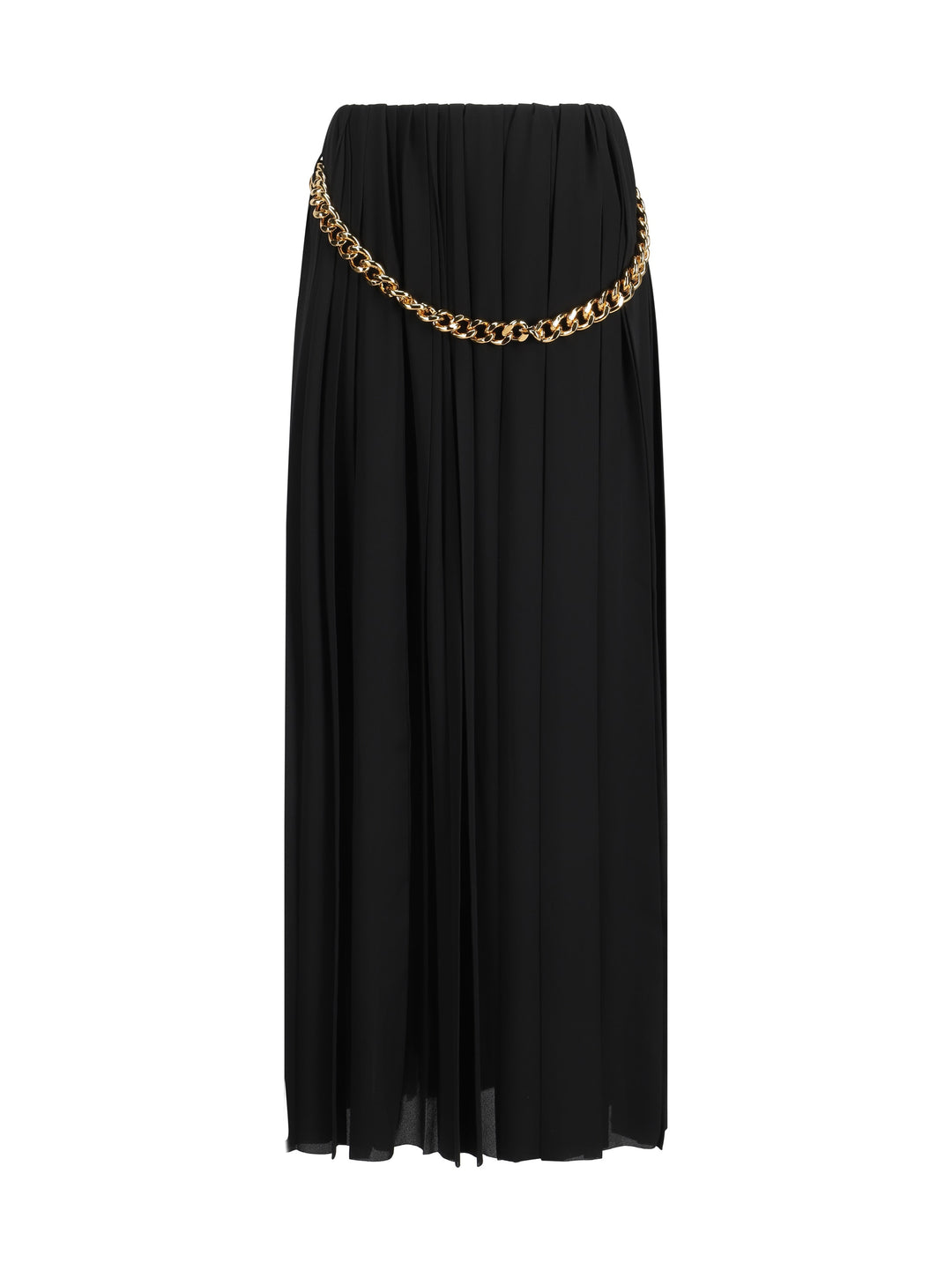 Technical Crepe Pleated Skirt Skirts Black