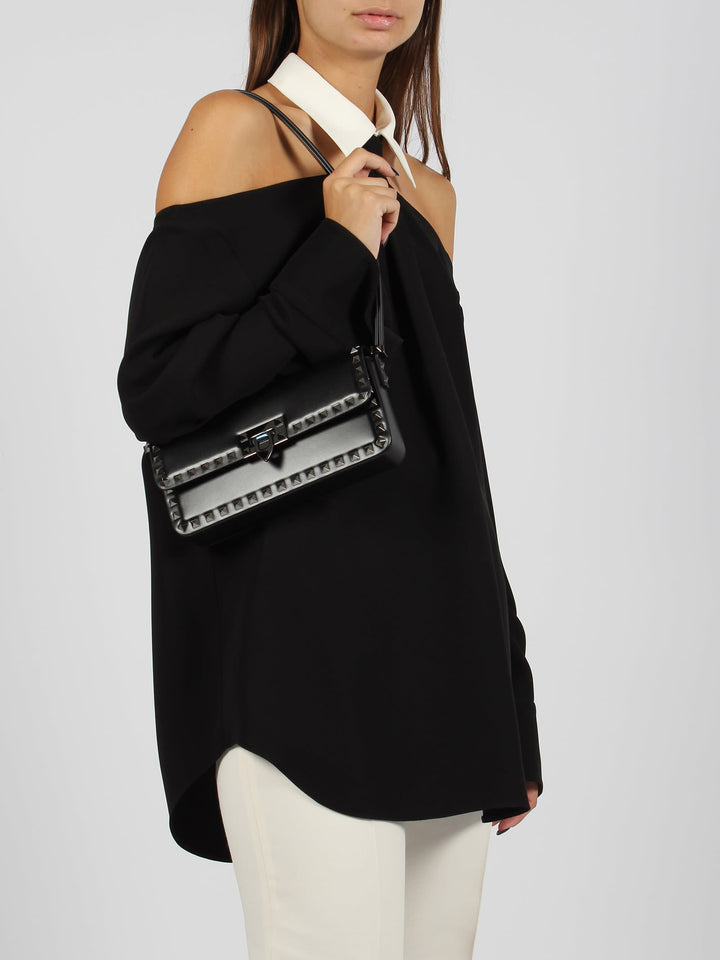 Rockstud23 Shoulder Bags Black