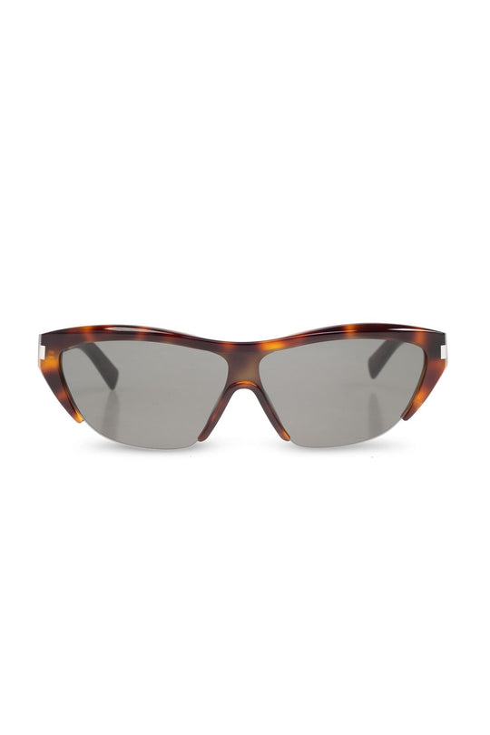 Half Frame Sun Glasses Brown