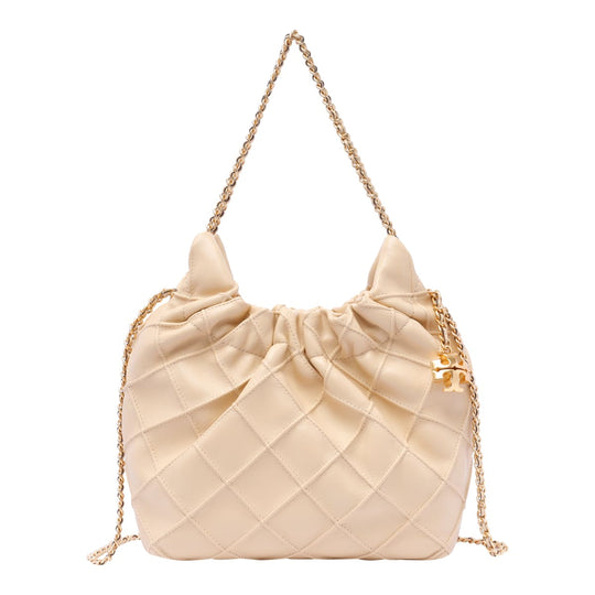Fleming Drawstring Bag Handbags Beige