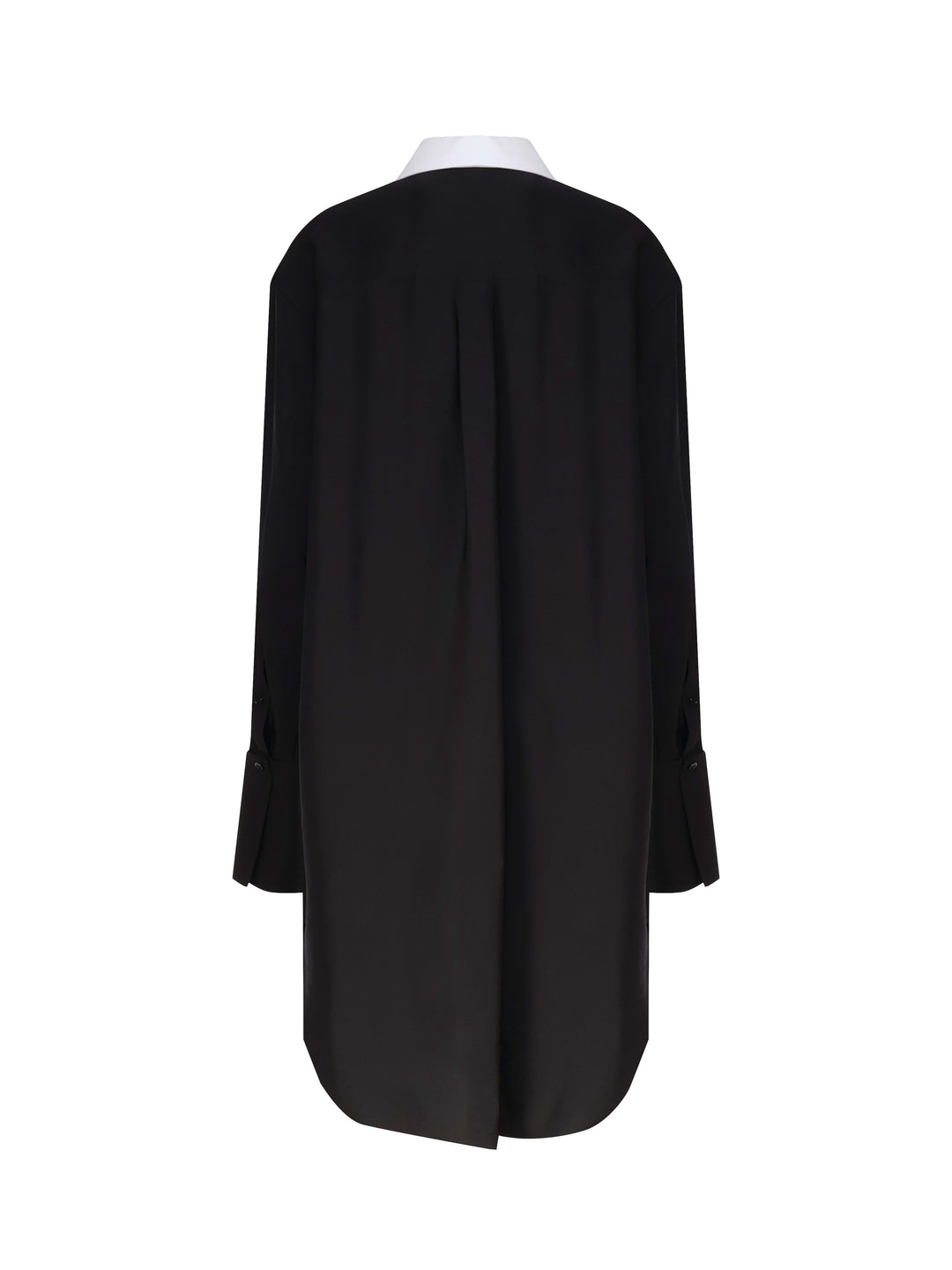 Viscose Blend Shirt Dress Dresses Black