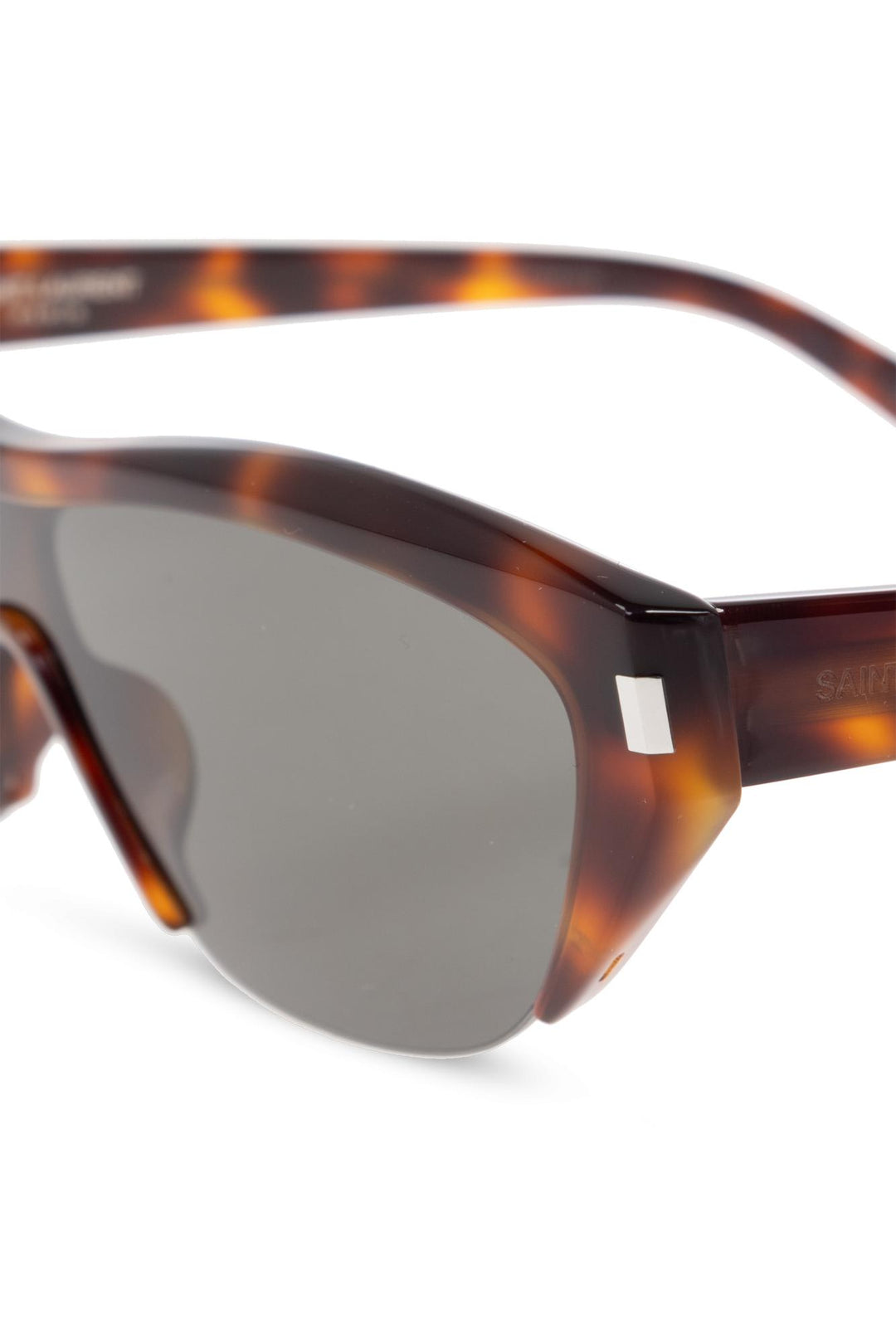 Half Frame Sun Glasses Brown