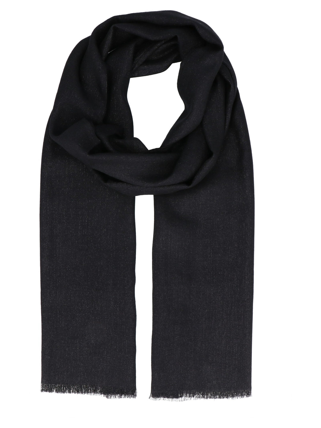 Lurex Cashmere Scarf Scarves, Foulards Black