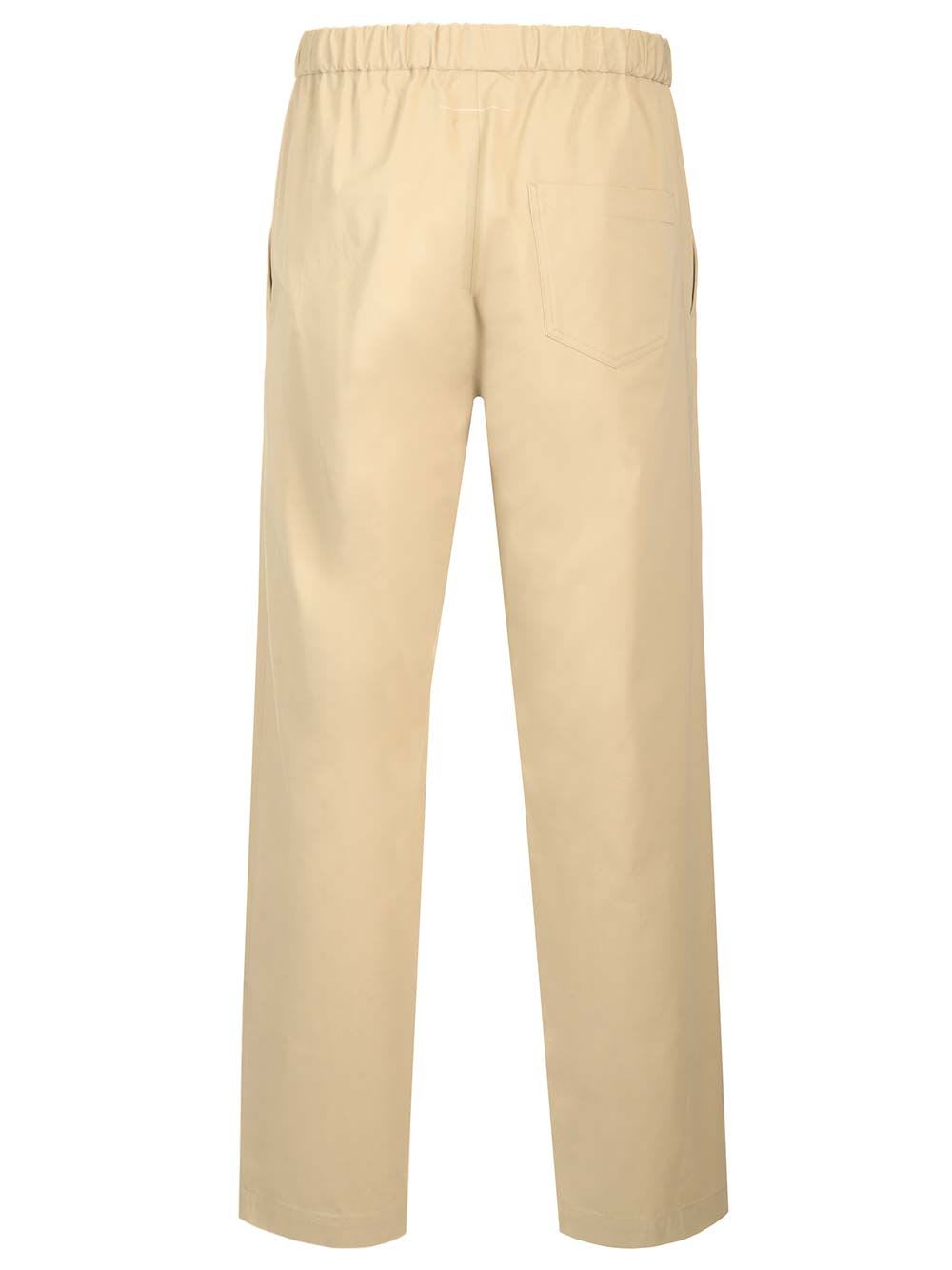 Straight Pants Trousers Beige