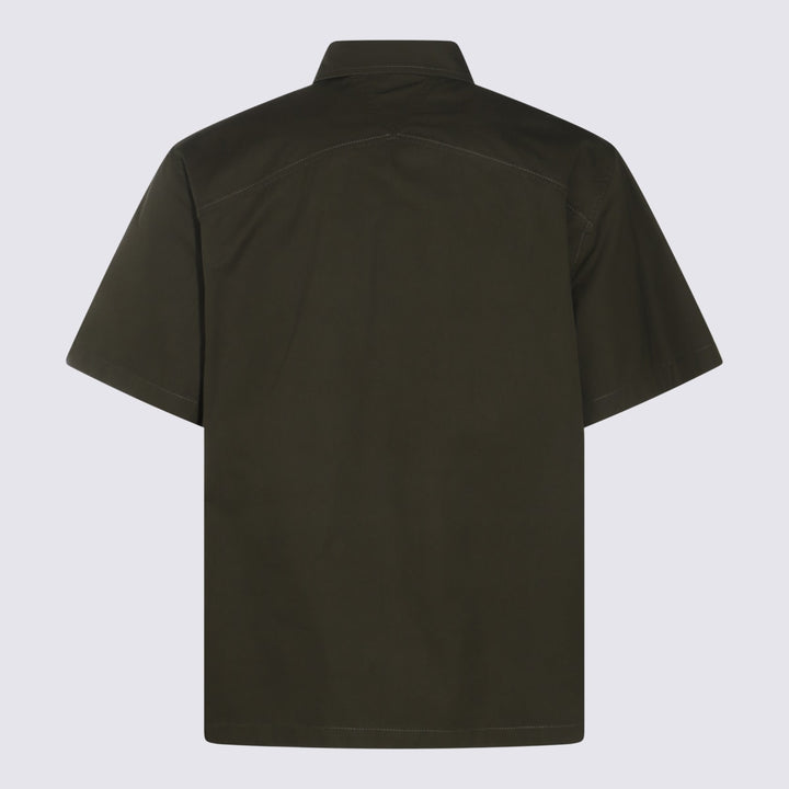 Lightweight Cotton Twill Shirt Shirts Green