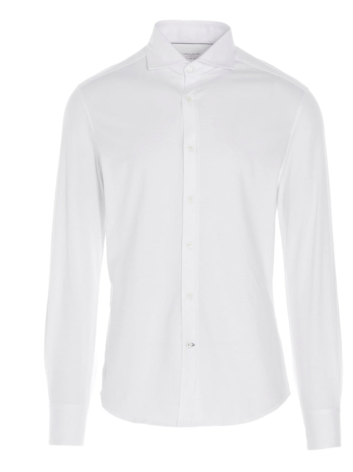 Basic Cotton Shirt Shirt, Blouse White