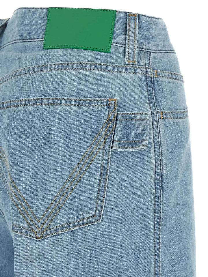 Light Bleach Denim Jeans Light Blue