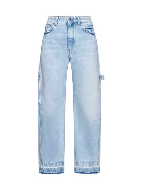 Balloon Shape Jeans Light Blue
