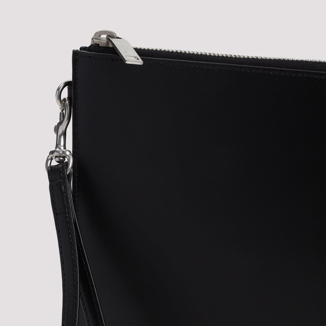 Black Leather Ipad Case Handbags Black
