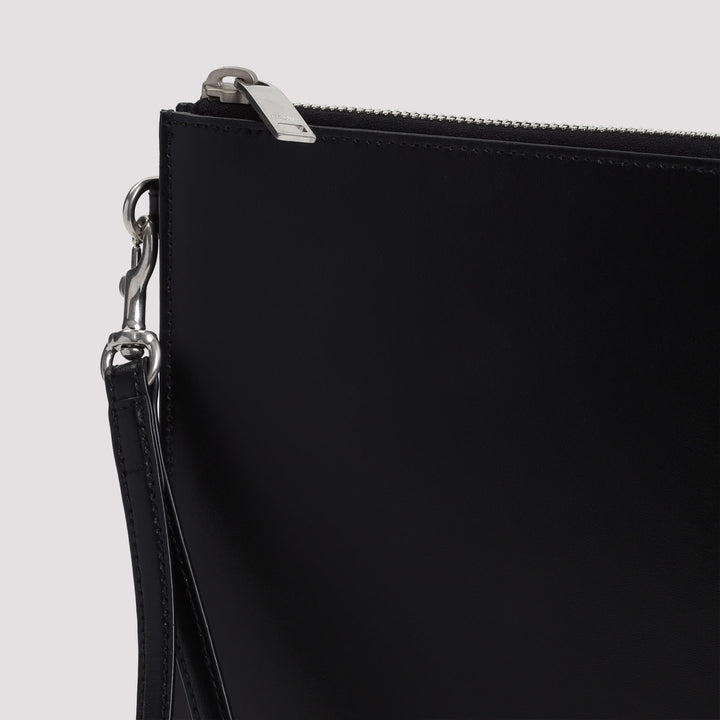 Black Leather Ipad Case Handbags Black