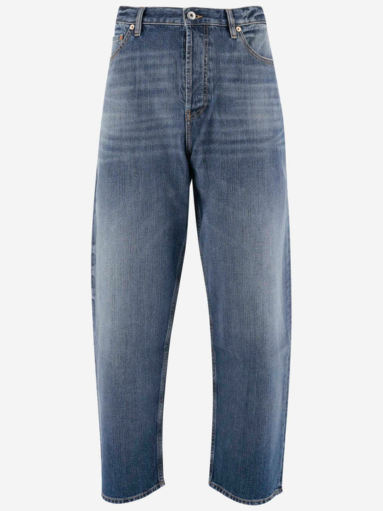 Wide-Leg Jeans Blue