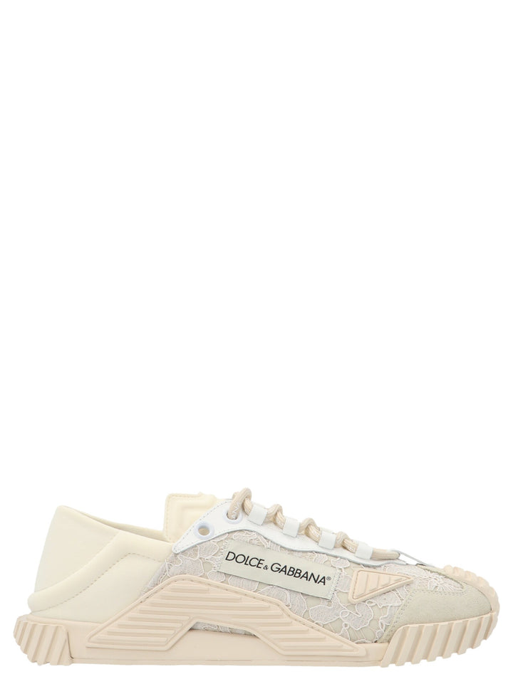 Dolce & Gabbana Lace Sneakers - White | d2e8ad19e3ed6a067e967dfe4c32c6116e77477d