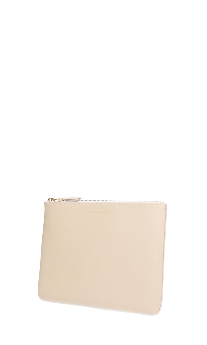 Zipped Pouch Small Leather Goods Beige