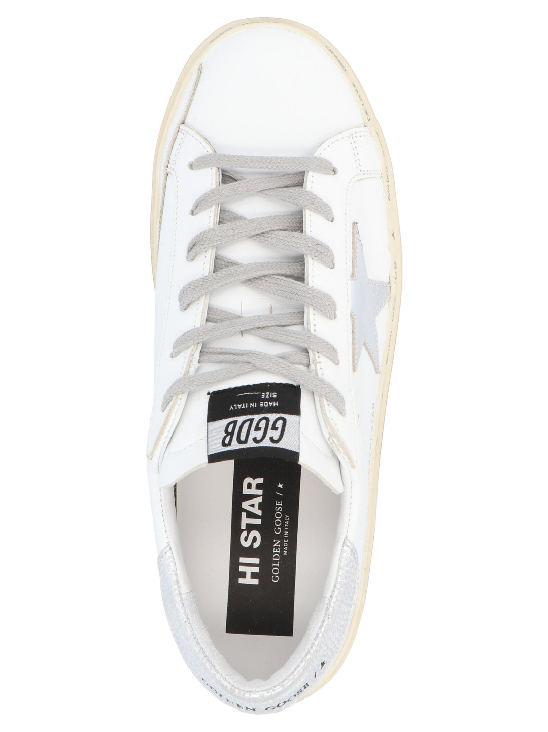 Golden Goose Hi-Star Sneakers - White | 9d287075bba270336c807ba700058bbcd752b857