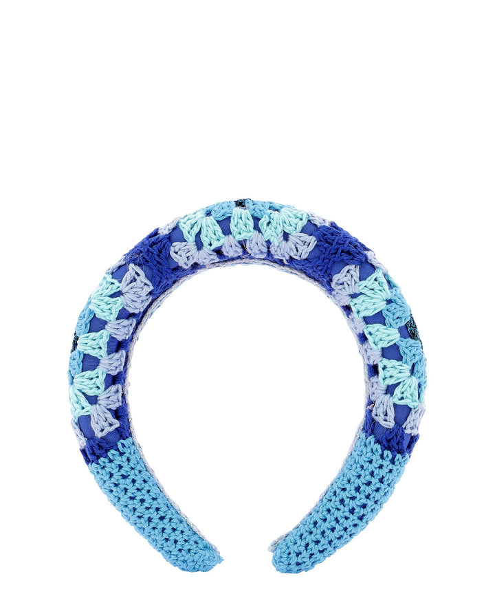 Crochet Hair Accessories Light Blue