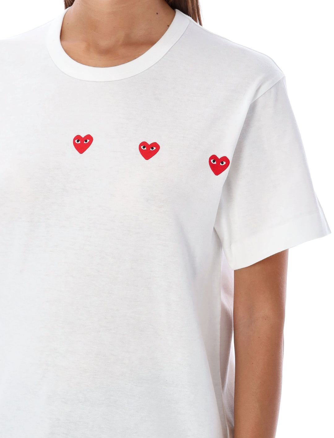 With Red Hearts T-Shirt White