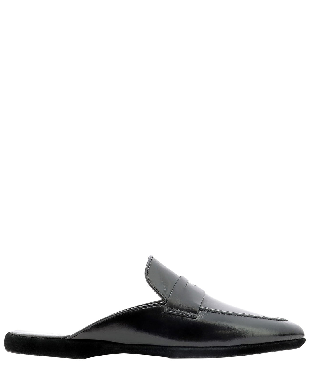 Calf Leather Slippers Loafers & Slippers Black