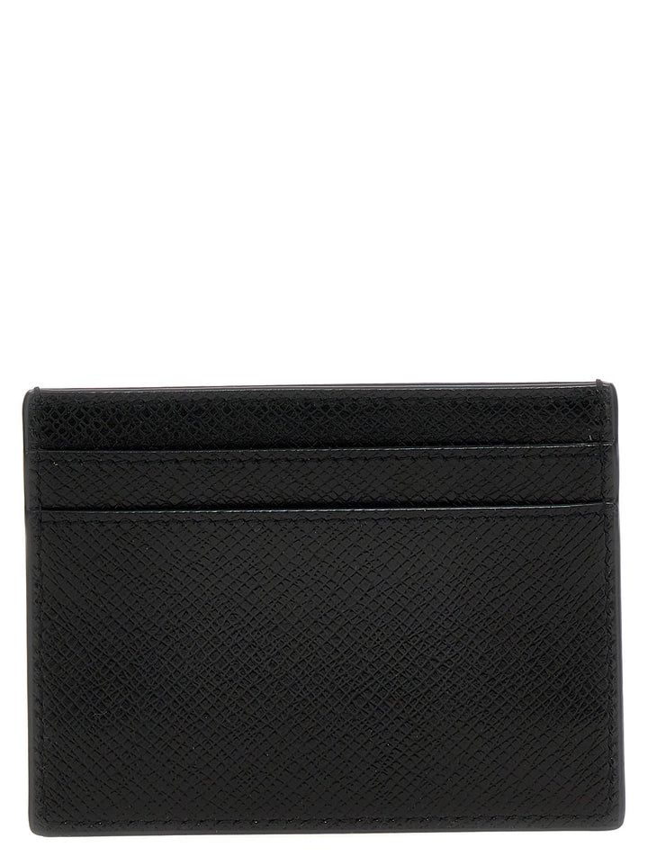 Calfskin Card Holder Wallets Black