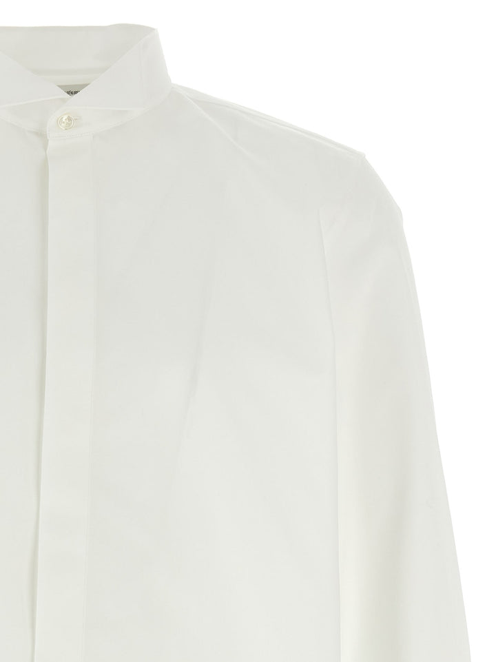 Shirt With Wing Collar Shirts White