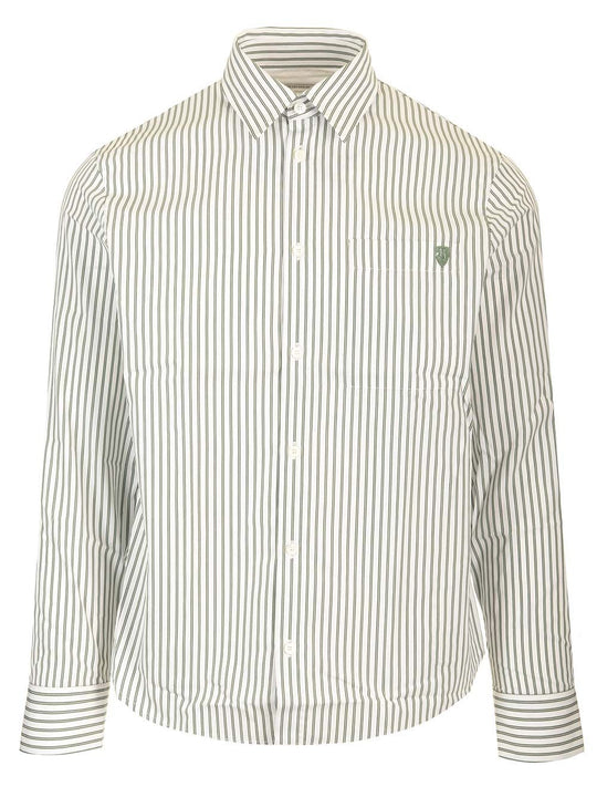 Striped Cotton Shirt Shirts White
