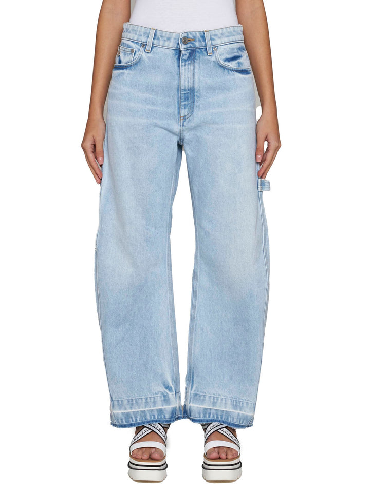 Balloon Shape Jeans Light Blue