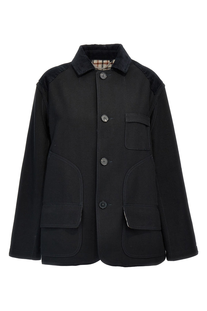 Single-Breasted Coat Coats, Trench Coats Black