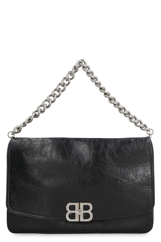 Bb Soft Flap Shoulder Bags Black