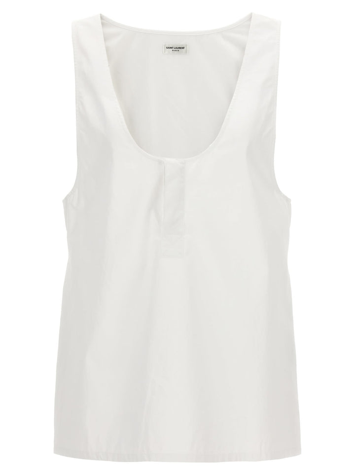 Henley Tops White