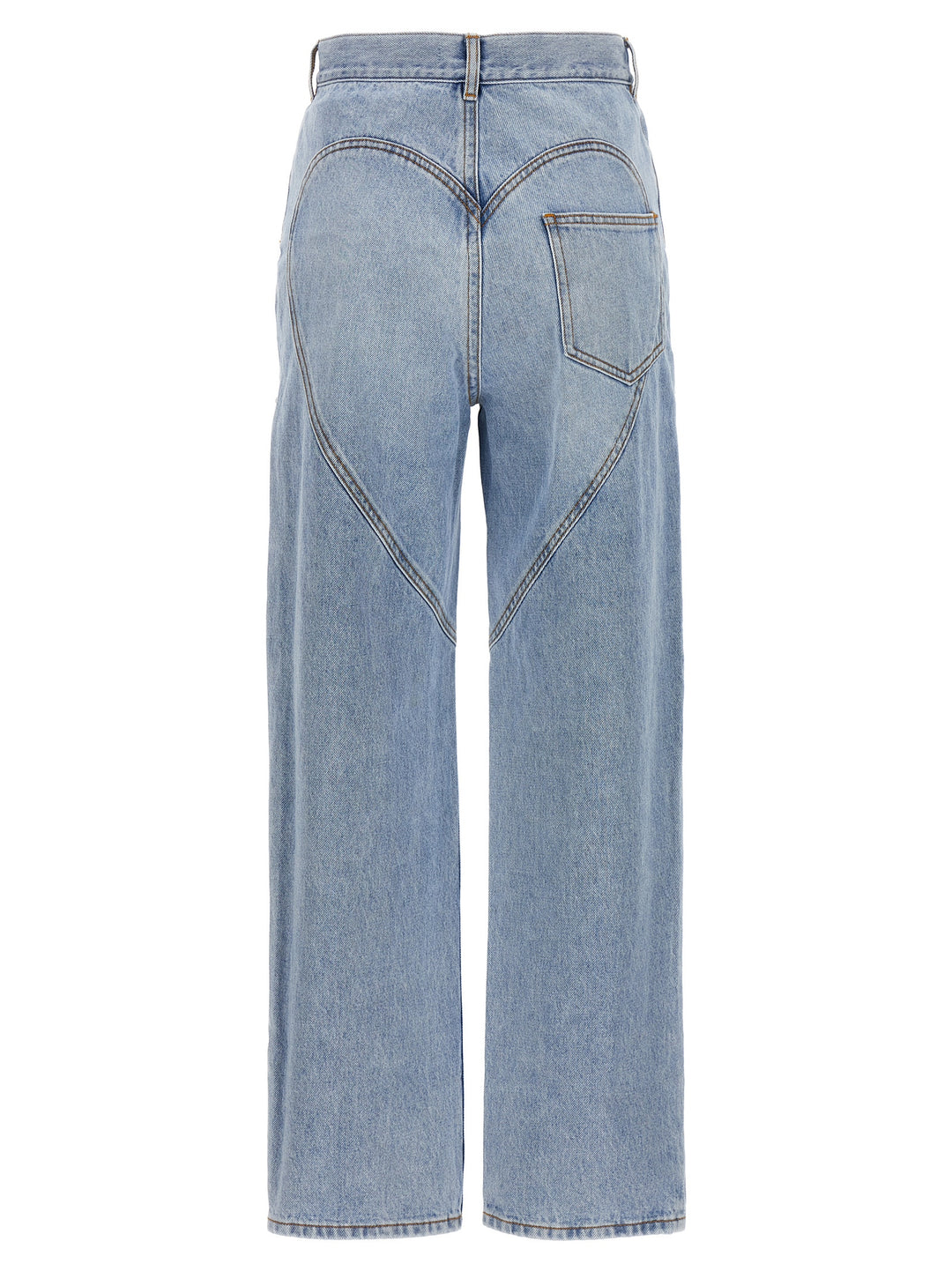 Crystal Slit Jeans Light Blue