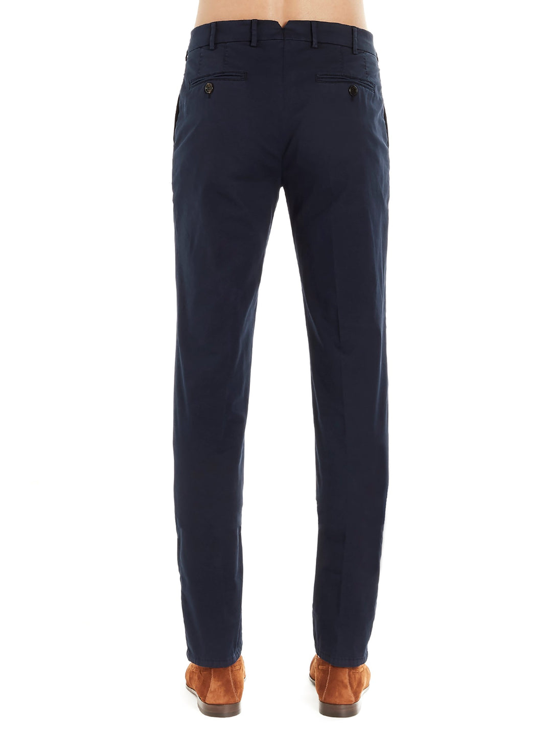 Flat Front Pants Blue