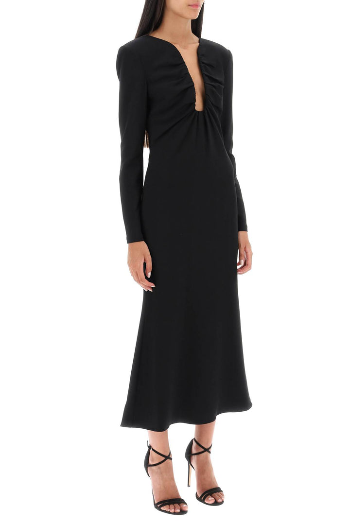 Midi Dress With Plunging Neckline - Roland Mouret - Women