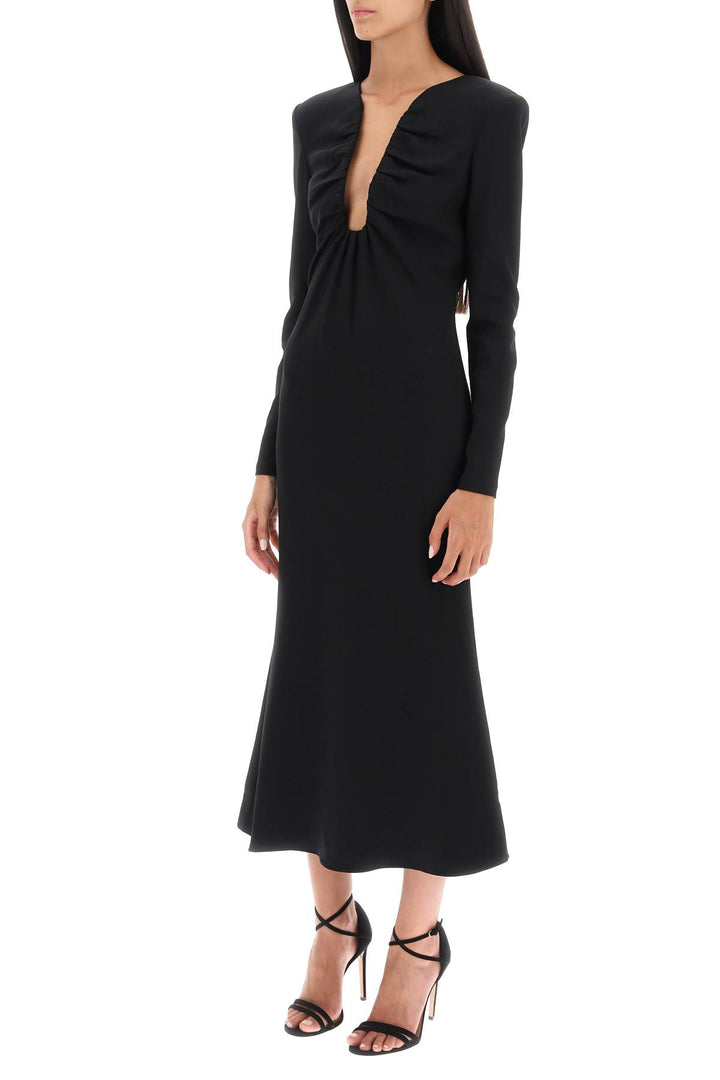 Midi Dress With Plunging Neckline - Roland Mouret - Women